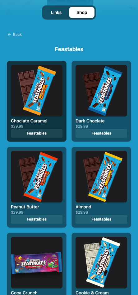 Taapy Creator Shop Screen